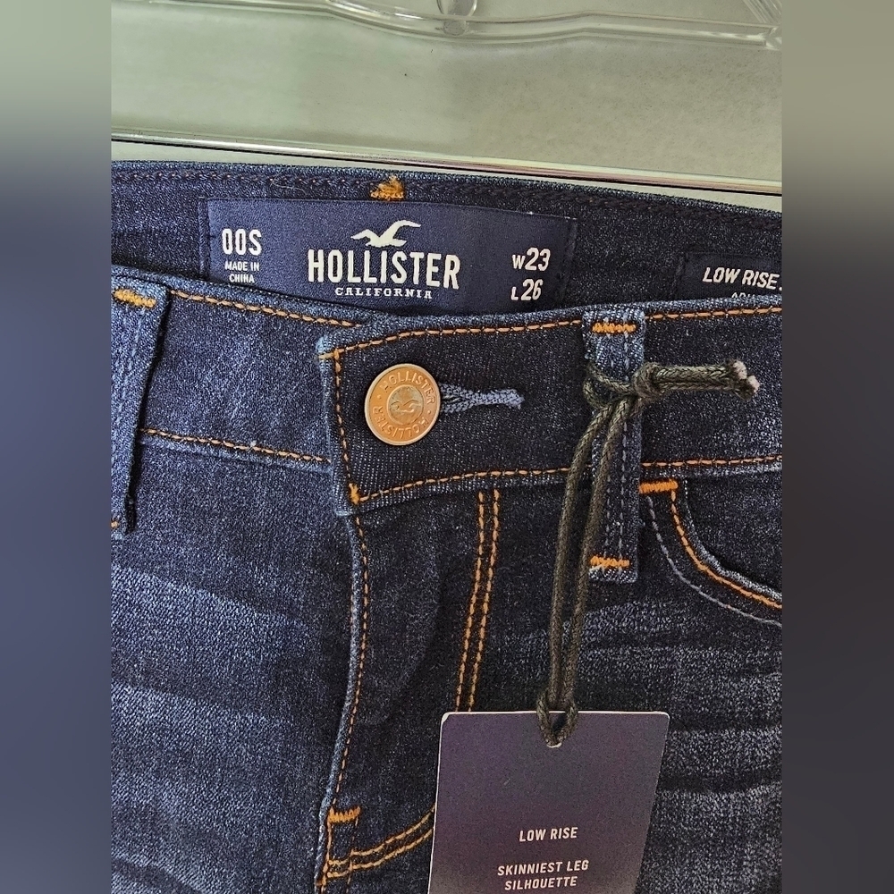 Hollister Low Rise Jean JeggingLeggings. Women's Size 23 L26 NWT - Picture 7 of 11
